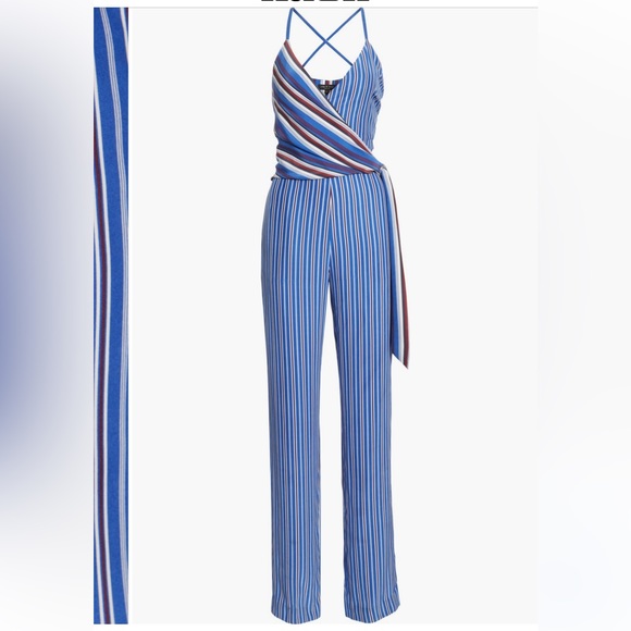 Rag & Bone Felix Striped Silk Jumpsuit. Size 0 - Picture 5 of 9